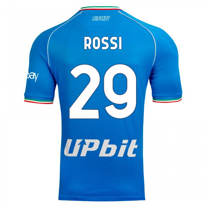 Niño Camiseta Francesco Rossi #29 Cielo Azul 1ª Equipación 2023/24 La Camisa Perú