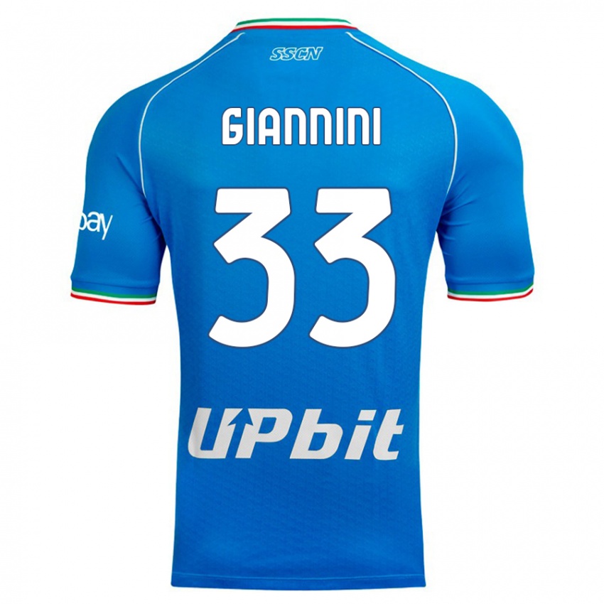 Niño Camiseta Enrico Giannini #33 Cielo Azul 1ª Equipación 2023/24 La Camisa Perú