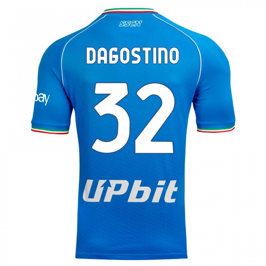 Niño Camiseta Giuseppe Dagostino #32 Cielo Azul 1ª Equipación 2023/24 La Camisa Perú