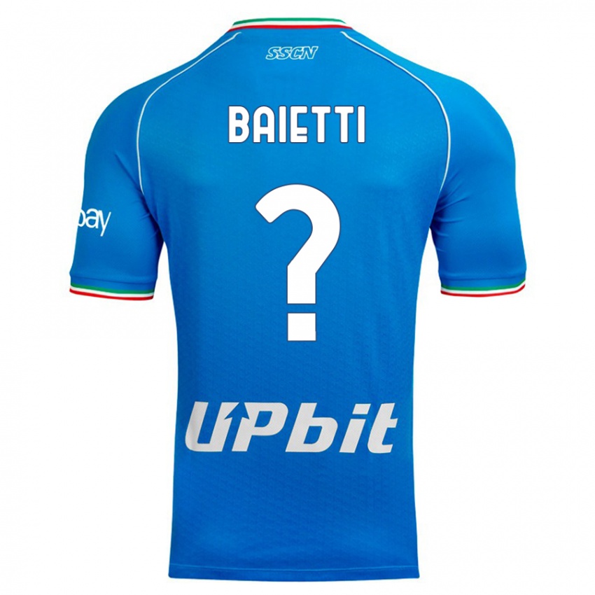 Niño Camiseta Francesco Baietti #0 Cielo Azul 1ª Equipación 2023/24 La Camisa Perú