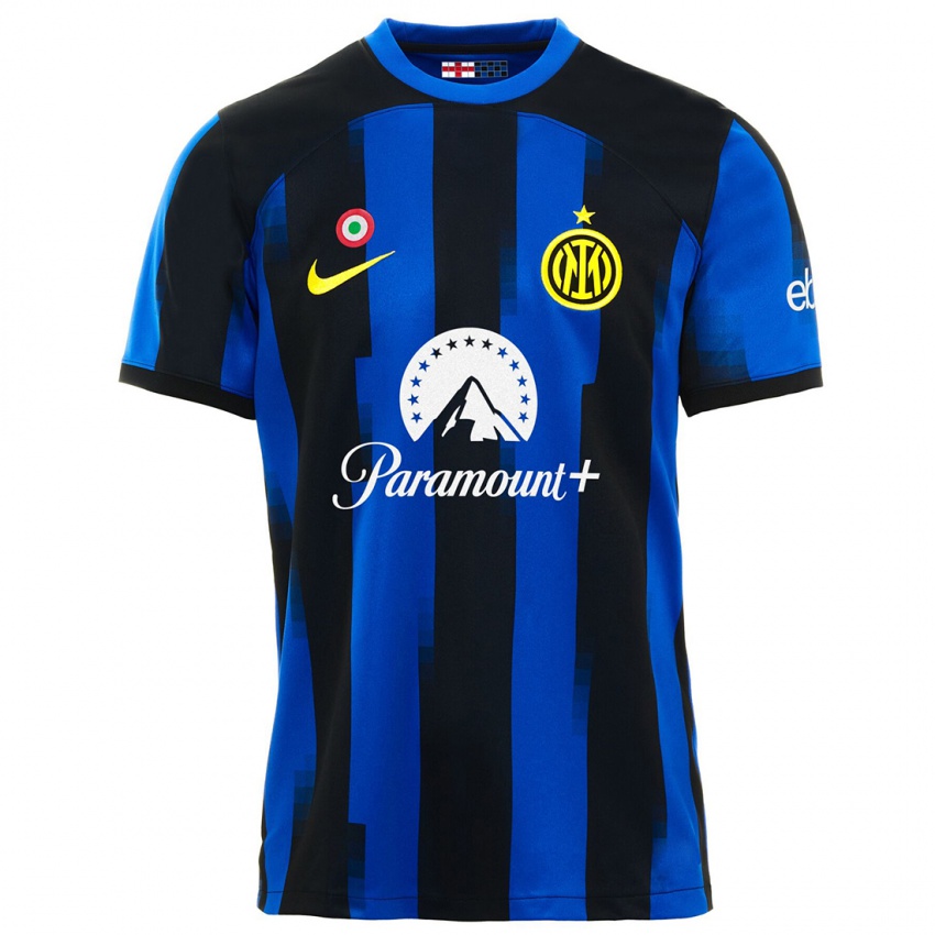 Niño Camiseta Matteo Basti #12 Azul Negro 1ª Equipación 2023/24 La Camisa Perú