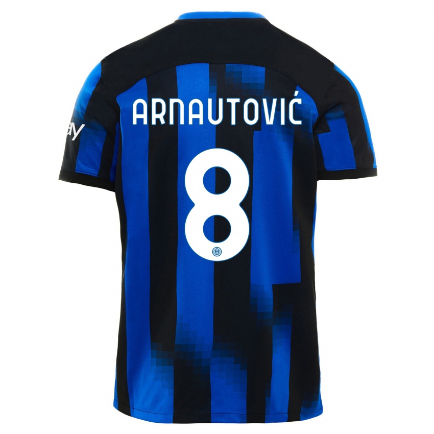 Niño Camiseta Marko Arnautovic #8 Azul Negro 1ª Equipación 2023/24 La Camisa Perú