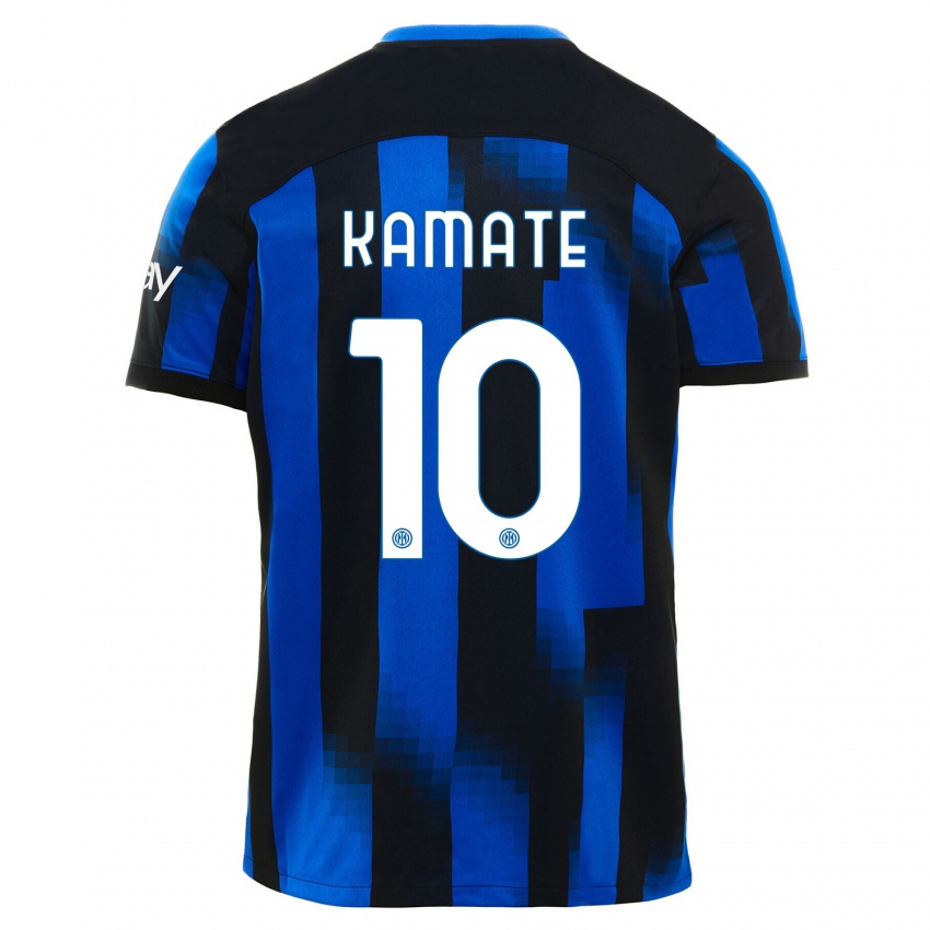 Niño Camiseta Issiaka Kamate #10 Azul Negro 1ª Equipación 2023/24 La Camisa Perú