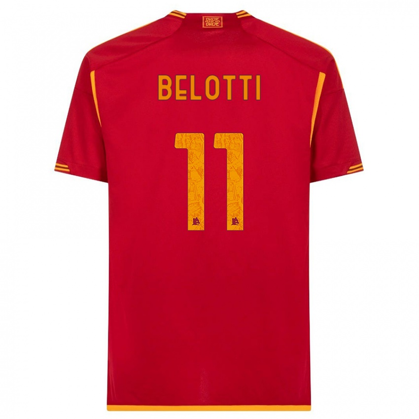 Niño Camiseta Andrea Belotti #11 Rojo 1ª Equipación 2023/24 La Camisa Perú