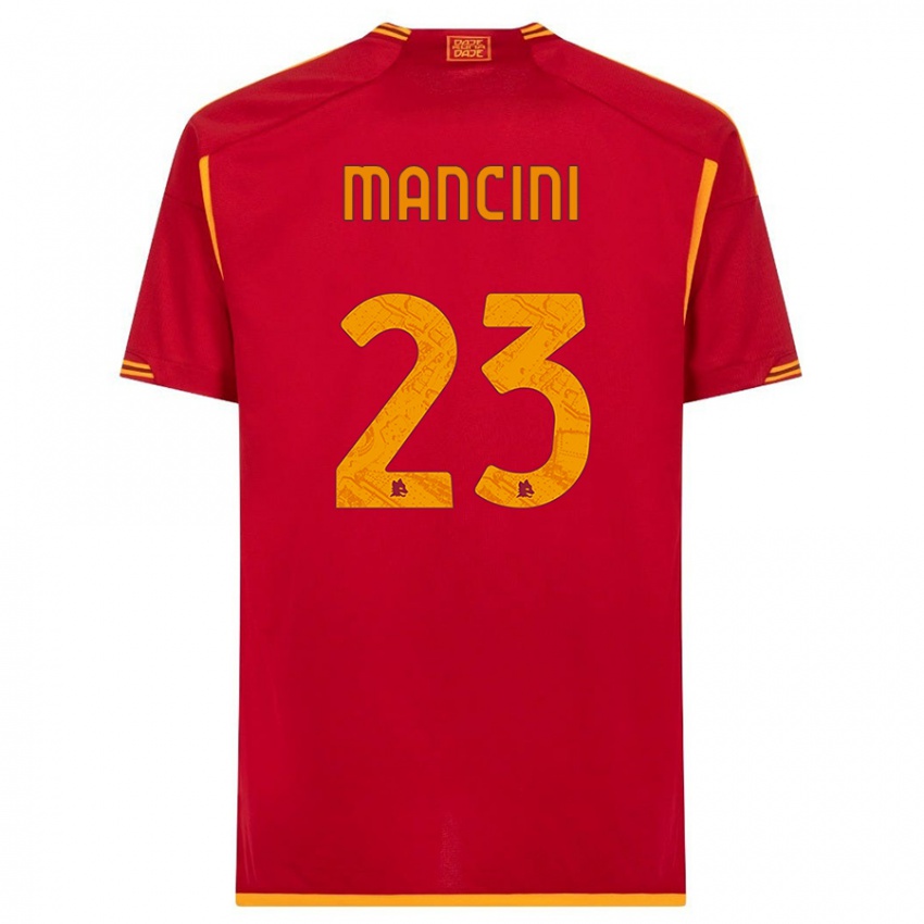 Niño Camiseta Gianluca Mancini #23 Rojo 1ª Equipación 2023/24 La Camisa Perú