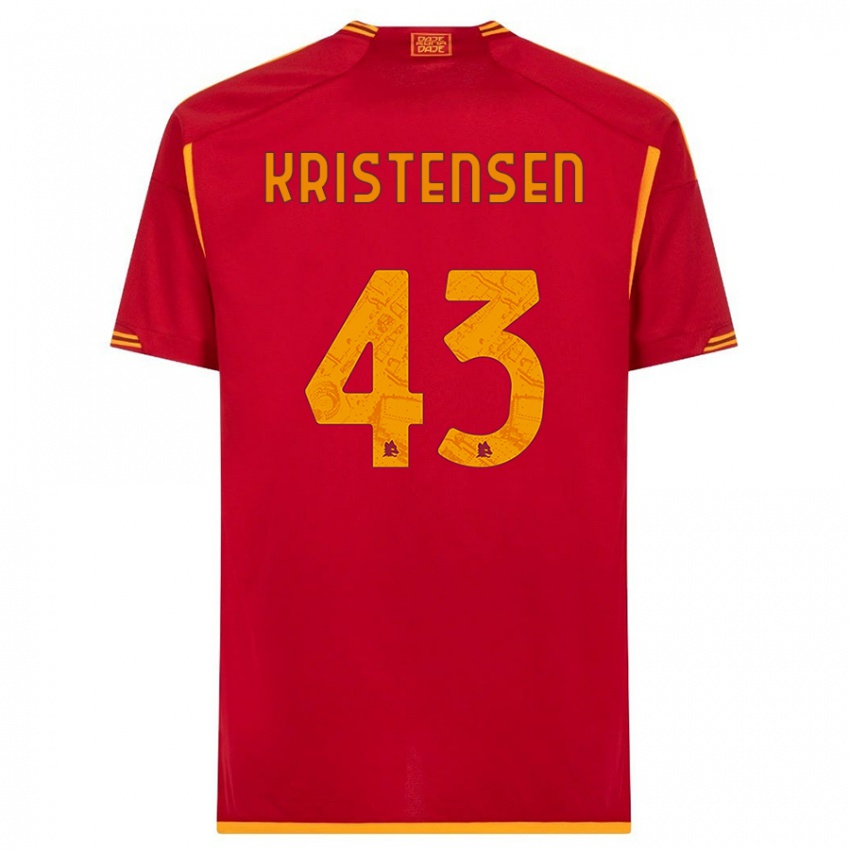 Niño Camiseta Rasmus Kristensen #43 Rojo 1ª Equipación 2023/24 La Camisa Perú