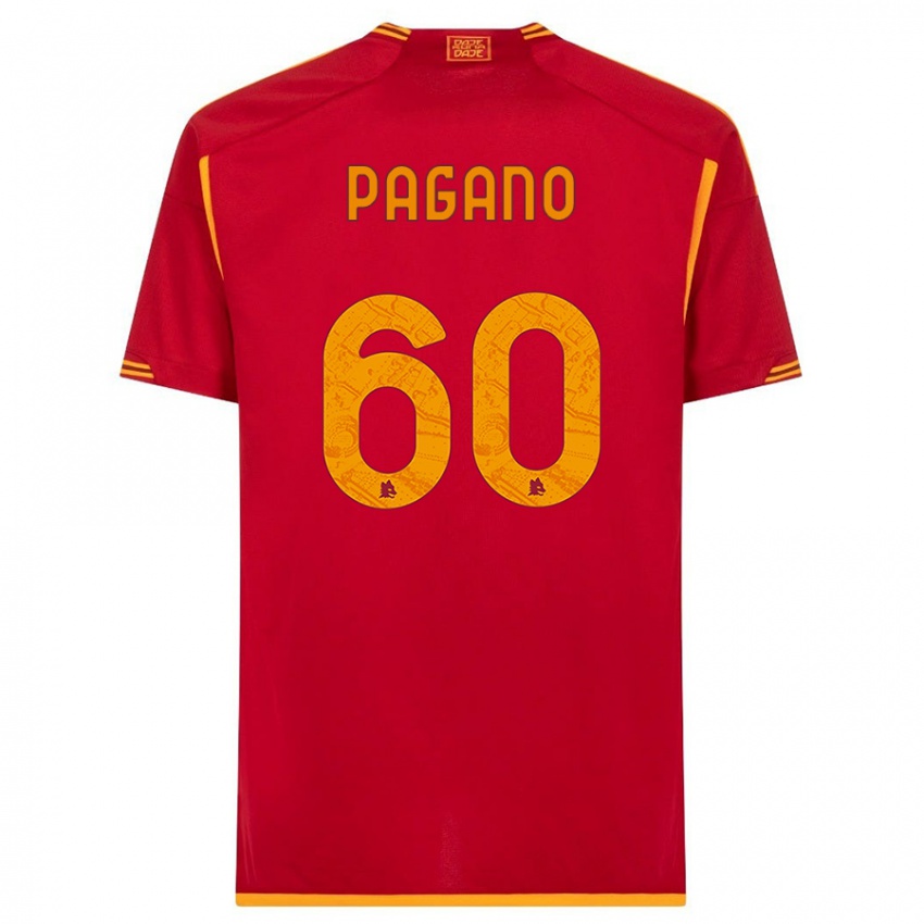 Niño Camiseta Riccardo Pagano #60 Rojo 1ª Equipación 2023/24 La Camisa Perú