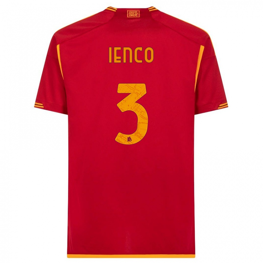 Niño Camiseta Simone Ienco #3 Rojo 1ª Equipación 2023/24 La Camisa Perú