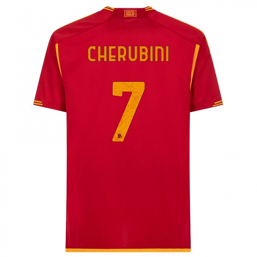 Niño Camiseta Luigi Cherubini #7 Rojo 1ª Equipación 2023/24 La Camisa Perú