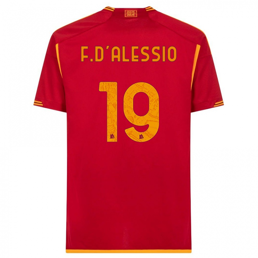 Niño Camiseta Francesco D'alessio #19 Rojo 1ª Equipación 2023/24 La Camisa Perú