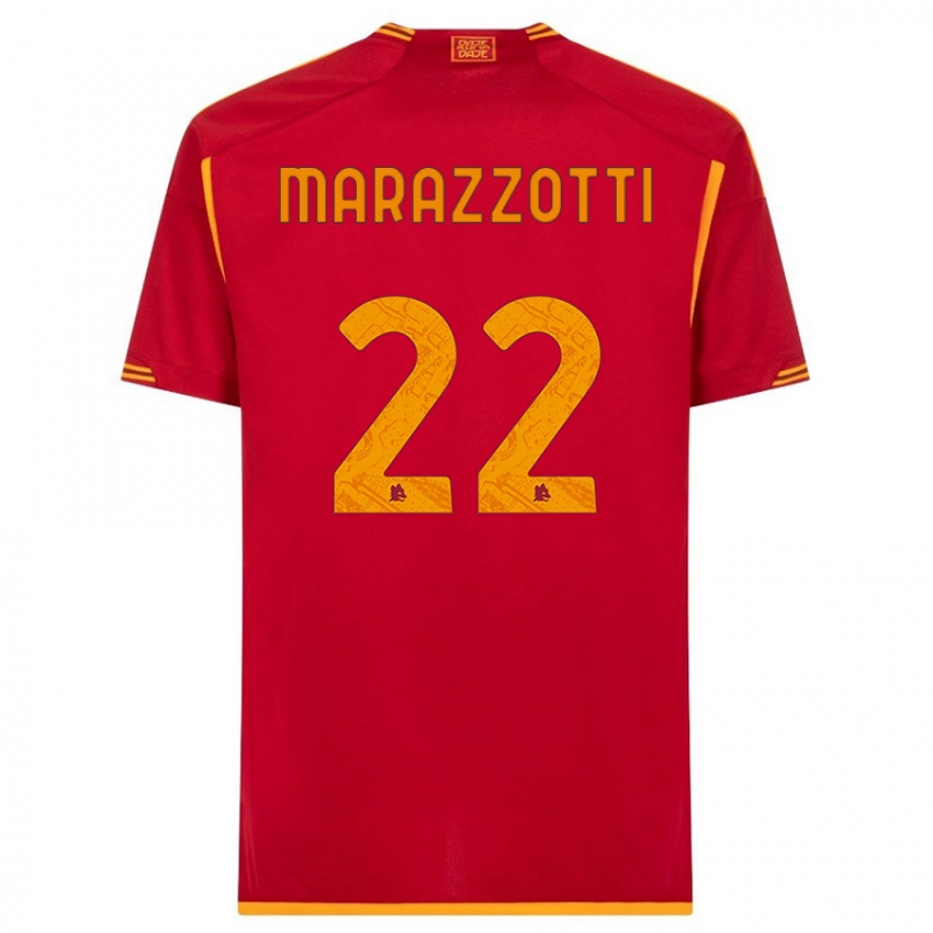 Niño Camiseta Fabrizio Marazzotti #22 Rojo 1ª Equipación 2023/24 La Camisa Perú