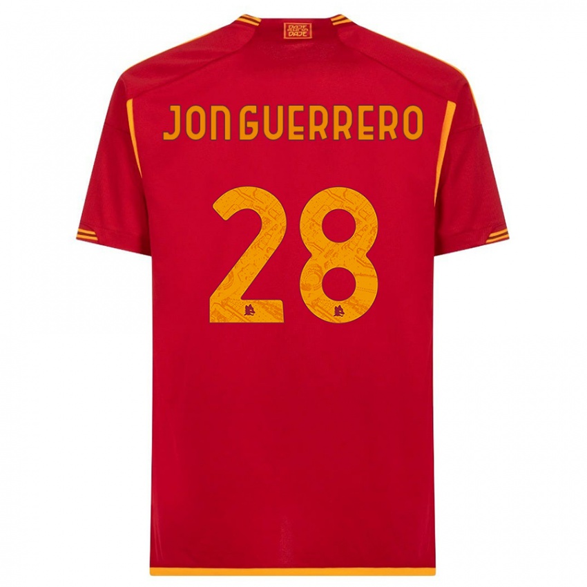 Niño Camiseta Julen Jon Guerrero #28 Rojo 1ª Equipación 2023/24 La Camisa Perú