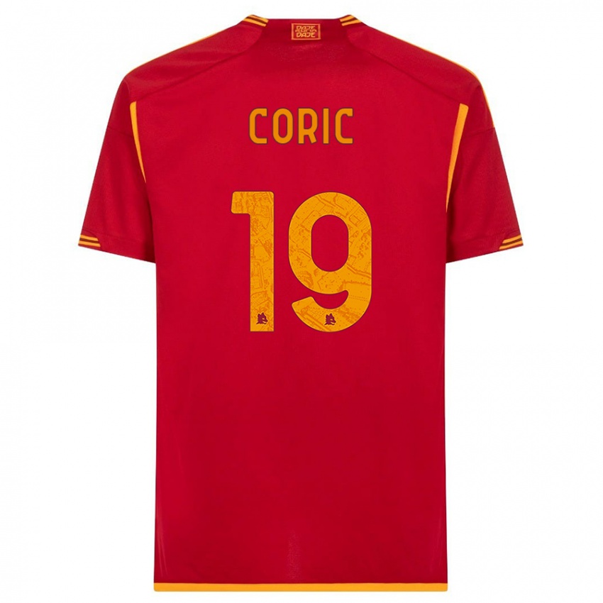 Niño Camiseta Ante Coric #19 Rojo 1ª Equipación 2023/24 La Camisa Perú