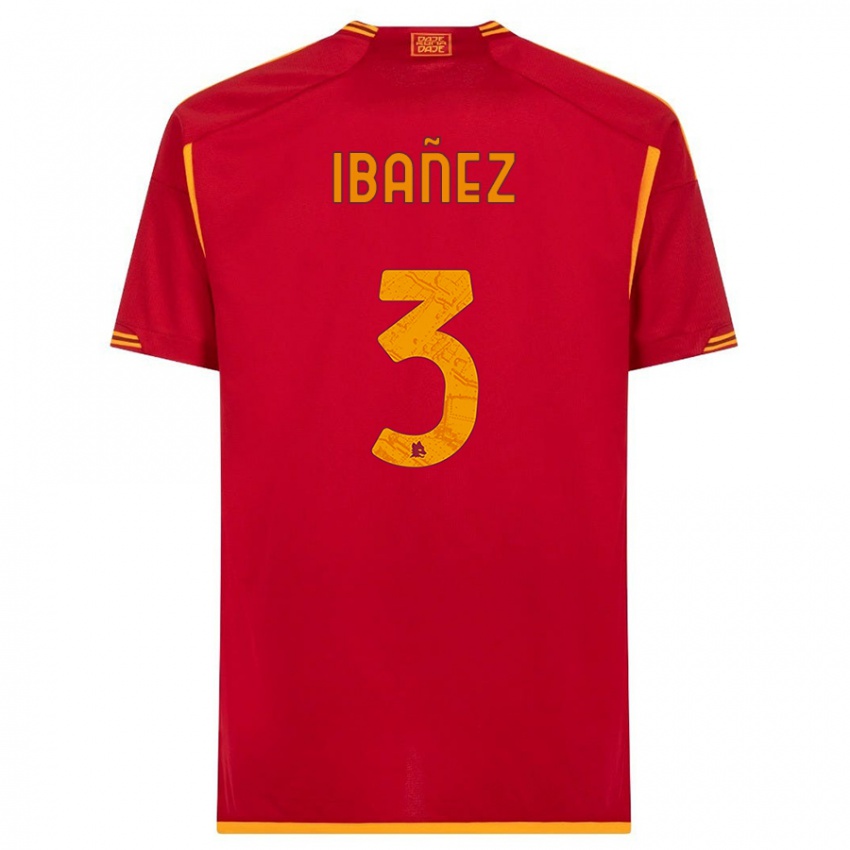 Niño Camiseta Roger Ibanez #3 Rojo 1ª Equipación 2023/24 La Camisa Perú