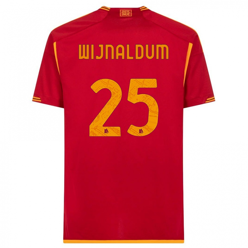 Niño Camiseta Georginio Wijnaldum #25 Rojo 1ª Equipación 2023/24 La Camisa Perú