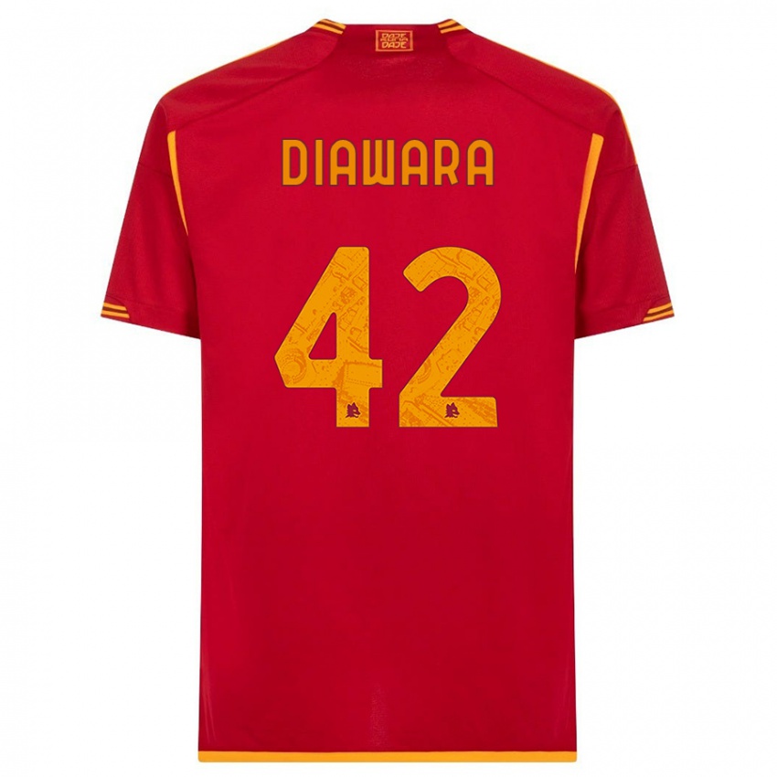 Niño Camiseta Amadou Diawara #42 Rojo 1ª Equipación 2023/24 La Camisa Perú