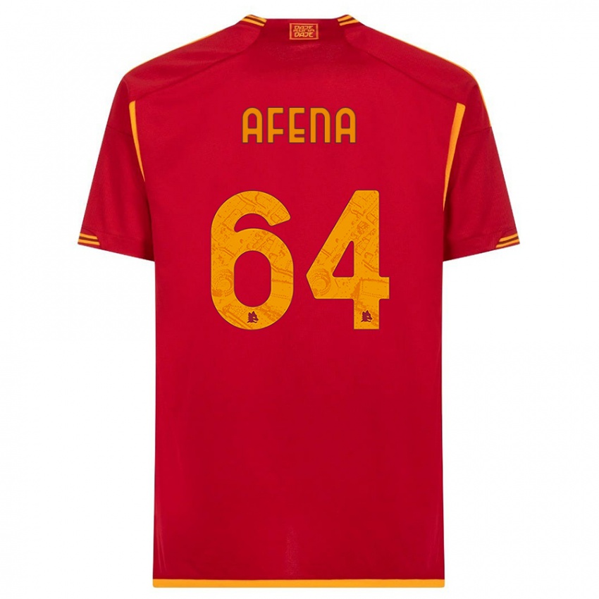 Niño Camiseta Felix Afena-Gyan #64 Rojo 1ª Equipación 2023/24 La Camisa Perú