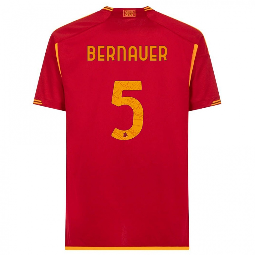 Niño Camiseta Vanessa Bernauer #5 Rojo 1ª Equipación 2023/24 La Camisa Perú