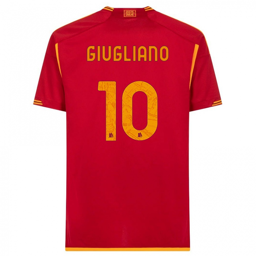 Niño Camiseta Manuela Giugliano #10 Rojo 1ª Equipación 2023/24 La Camisa Perú