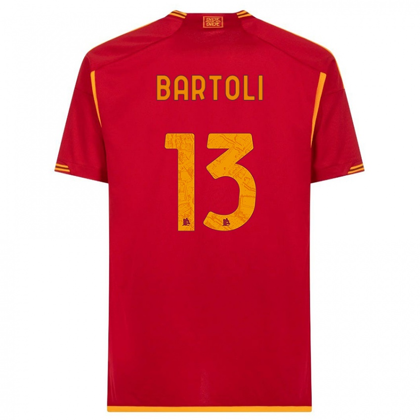 Niño Camiseta Elisa Bartoli #13 Rojo 1ª Equipación 2023/24 La Camisa Perú