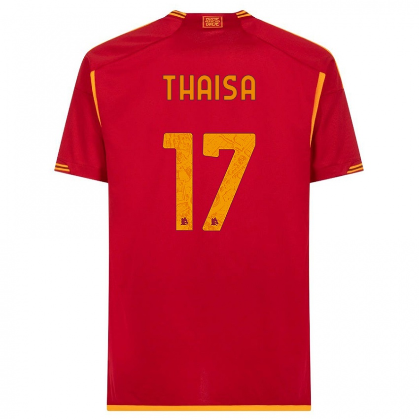 Niño Camiseta Thaisa #17 Rojo 1ª Equipación 2023/24 La Camisa Perú