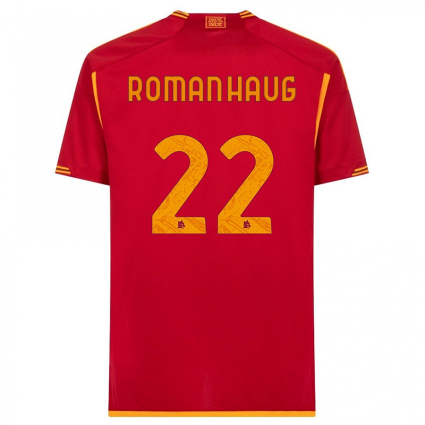 Niño Camiseta Sophie Roman Haug #22 Rojo 1ª Equipación 2023/24 La Camisa Perú