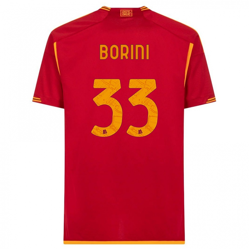 Niño Camiseta Joyce Borini #33 Rojo 1ª Equipación 2023/24 La Camisa Perú