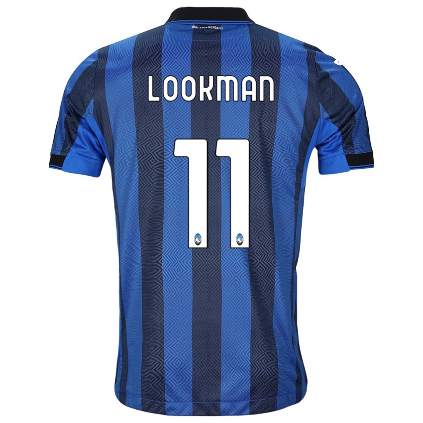 Niño Camiseta Ademola Lookman #11 Azul Negro 1ª Equipación 2023/24 La Camisa Perú