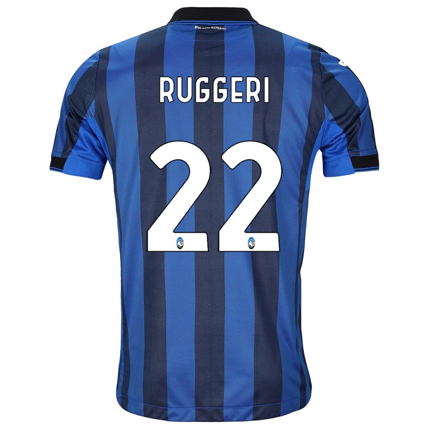 Niño Camiseta Matteo Ruggeri #22 Azul Negro 1ª Equipación 2023/24 La Camisa Perú