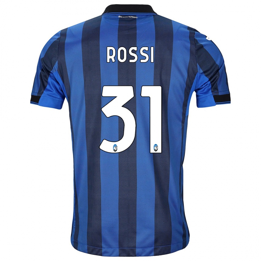 Niño Camiseta Francesco Rossi #31 Azul Negro 1ª Equipación 2023/24 La Camisa Perú