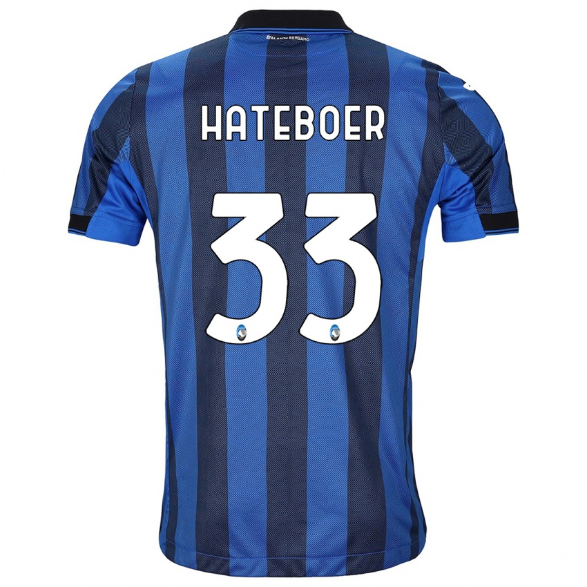 Niño Camiseta Hans Hateboer #33 Azul Negro 1ª Equipación 2023/24 La Camisa Perú