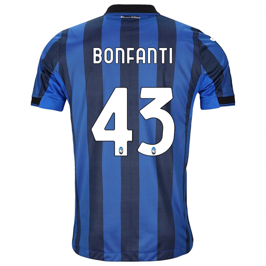 Niño Camiseta Giovanni Bonfanti #43 Azul Negro 1ª Equipación 2023/24 La Camisa Perú