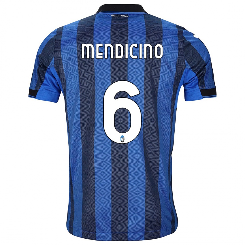 Niño Camiseta Leonardo Mendicino #6 Azul Negro 1ª Equipación 2023/24 La Camisa Perú