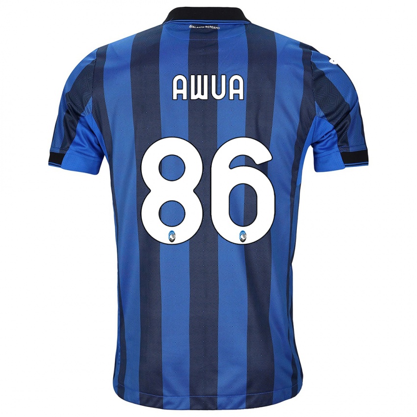 Niño Camiseta Theophilus Awua #86 Azul Negro 1ª Equipación 2023/24 La Camisa Perú