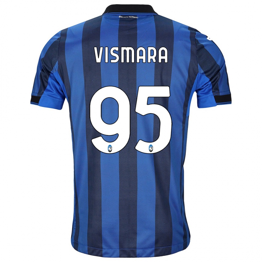 Niño Camiseta Paolo Vismara #95 Azul Negro 1ª Equipación 2023/24 La Camisa Perú