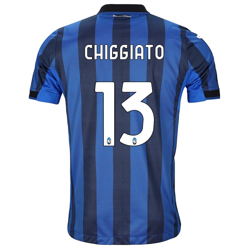 Niño Camiseta Gabriele Chiggiato #13 Azul Negro 1ª Equipación 2023/24 La Camisa Perú