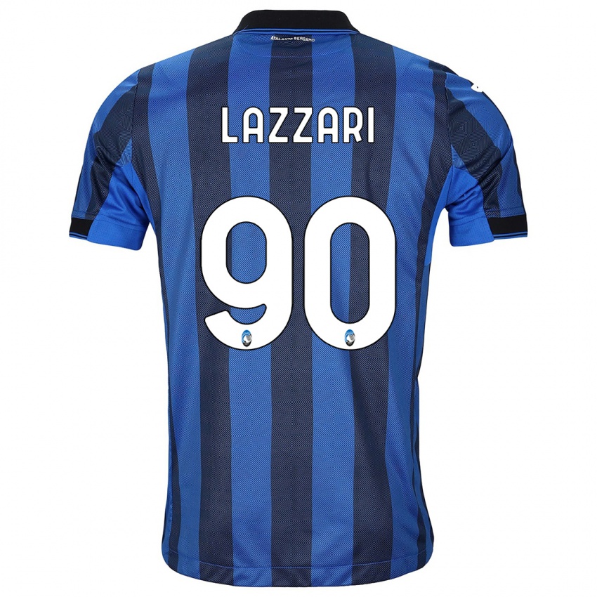 Niño Camiseta Ilaria Lazzari #90 Azul Negro 1ª Equipación 2023/24 La Camisa Perú