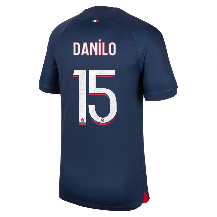 Niño Camiseta Danilo Pereira #15 Azul Rojo 1ª Equipación 2023/24 La Camisa Perú