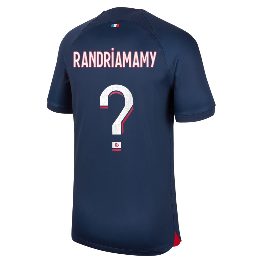 Niño Camiseta Mathyas Randriamamy #0 Azul Rojo 1ª Equipación 2023/24 La Camisa Perú