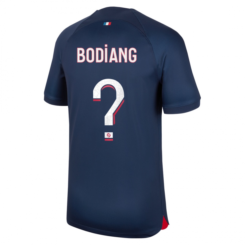 Niño Camiseta Moutanabi Bodiang #0 Azul Rojo 1ª Equipación 2023/24 La Camisa Perú