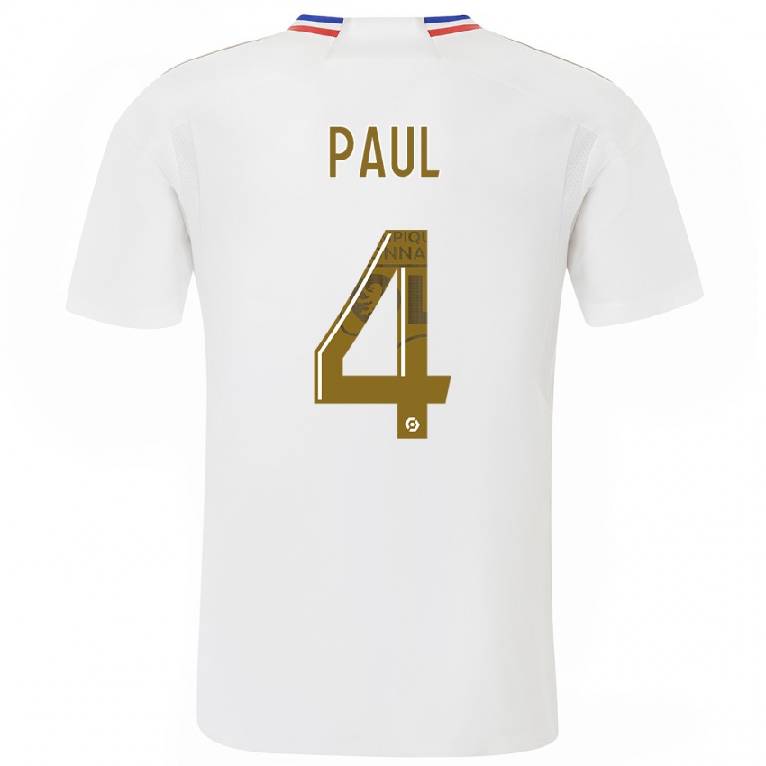 Niño Camiseta Paul Akouokou #0 Blanco 1ª Equipación 2023/24 La Camisa Perú