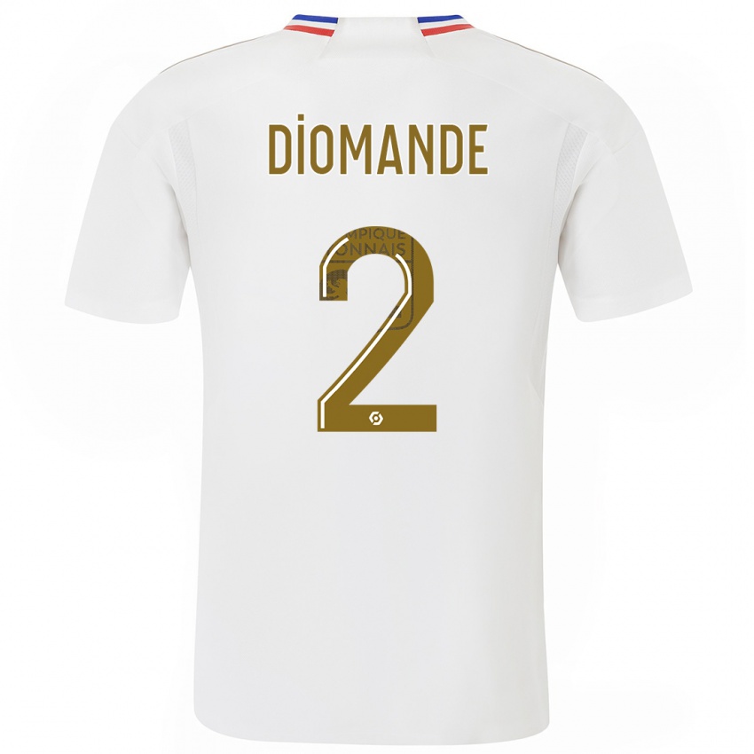 Niño Camiseta Sinaly Diomande #2 Blanco 1ª Equipación 2023/24 La Camisa Perú