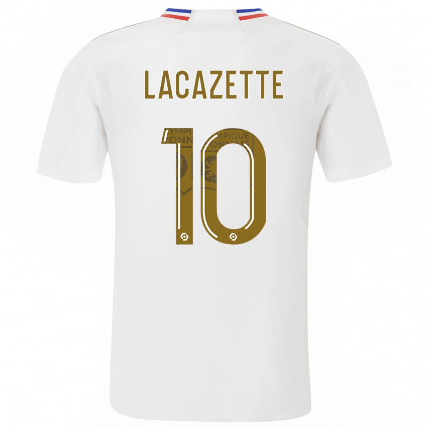 Niño Camiseta Alexandre Lacazette #10 Blanco 1ª Equipación 2023/24 La Camisa Perú