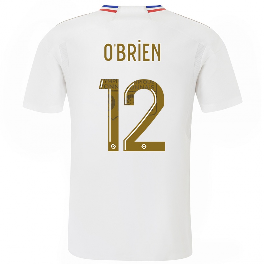 Niño Camiseta Jake O'brien #12 Blanco 1ª Equipación 2023/24 La Camisa Perú