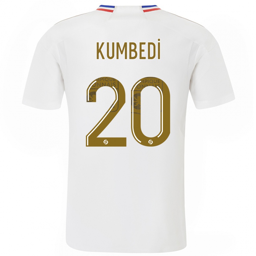 Niño Camiseta Saël Kumbedi #20 Blanco 1ª Equipación 2023/24 La Camisa Perú