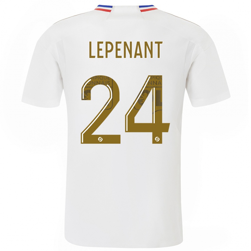 Niño Camiseta Johann Lepenant #24 Blanco 1ª Equipación 2023/24 La Camisa Perú