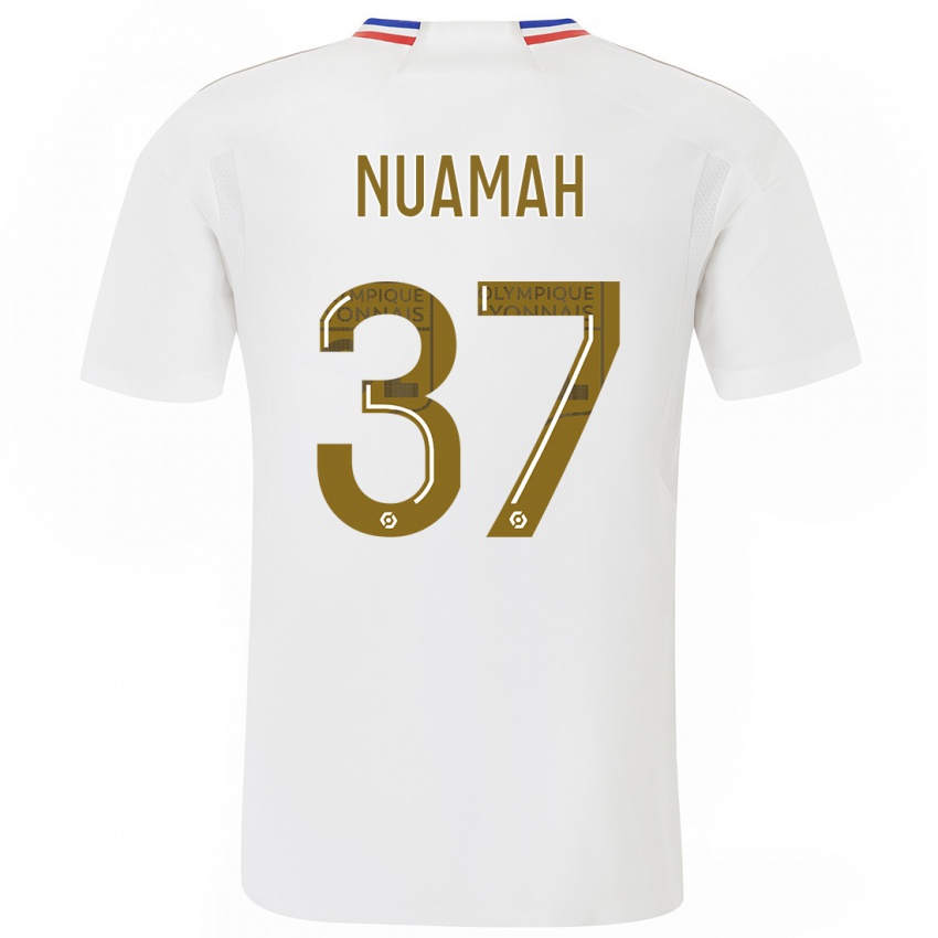 Niño Camiseta Ernest Nuamah #37 Blanco 1ª Equipación 2023/24 La Camisa Perú