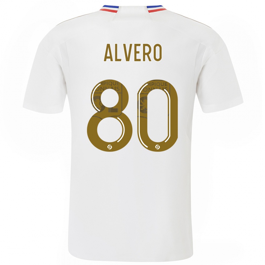 Niño Camiseta Skelly Alvero #80 Blanco 1ª Equipación 2023/24 La Camisa Perú