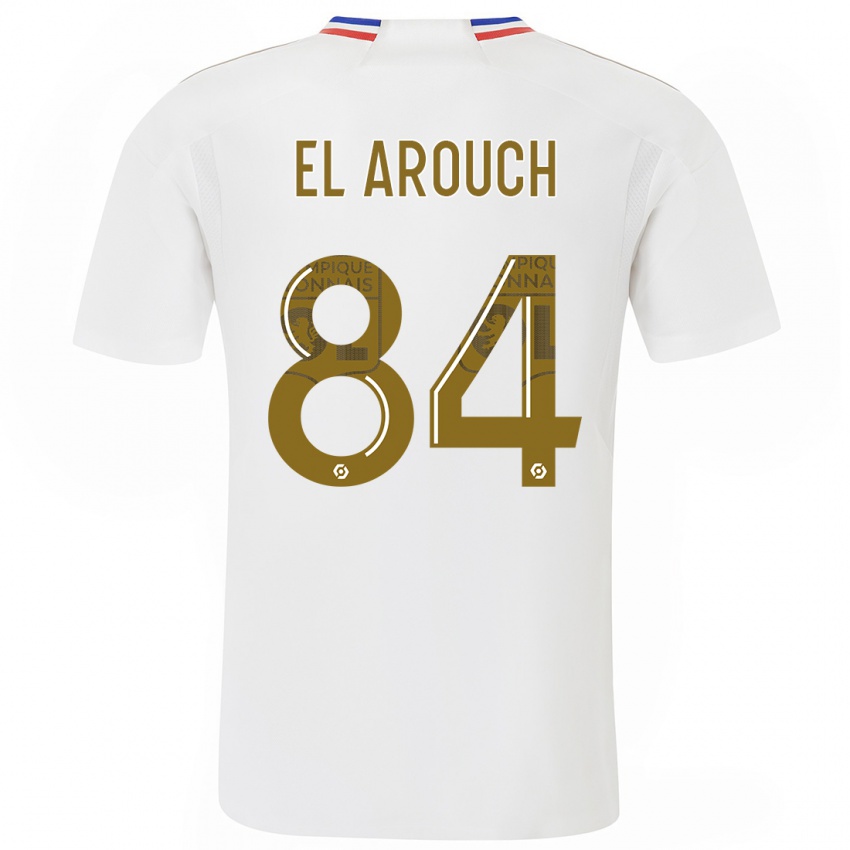 Niño Camiseta Mohamed El Arouch #84 Blanco 1ª Equipación 2023/24 La Camisa Perú