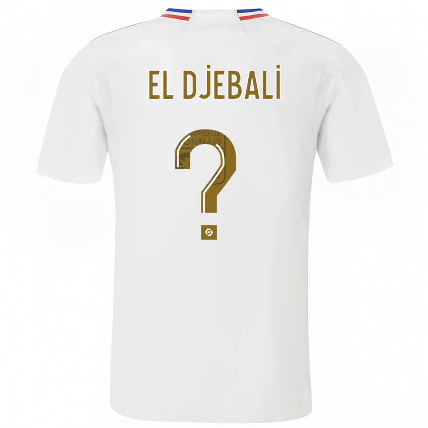 Niño Camiseta Chaim El Djebali #0 Blanco 1ª Equipación 2023/24 La Camisa Perú